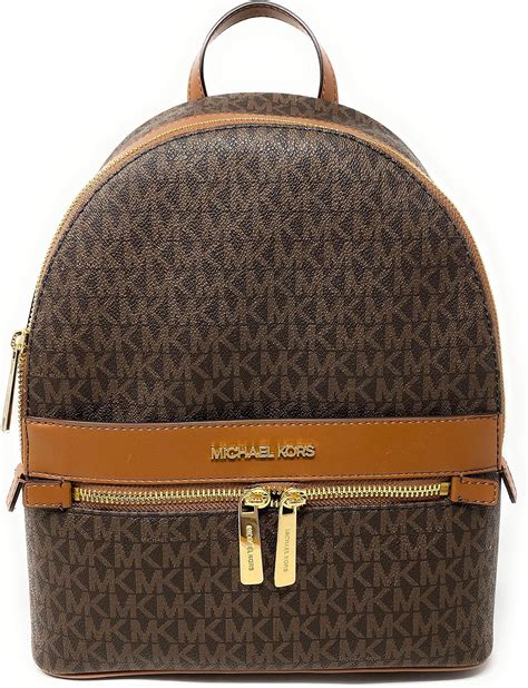 Michael Kors Women's Kenly Medium Leather Backpack (Brown 